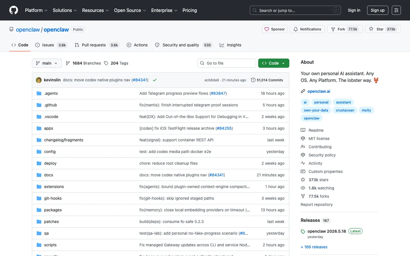 OpenClaw GitHub 仓库